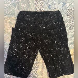 Black moon & sun cotton pants.